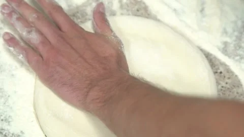 Cooking pizza dough. Stock Footage 131521217