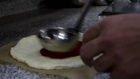 Cooking pizza Stock Footage 135076036