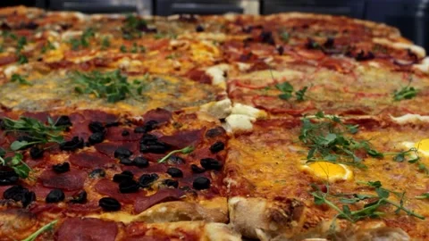 Cooking pizza Stock Footage 135076091