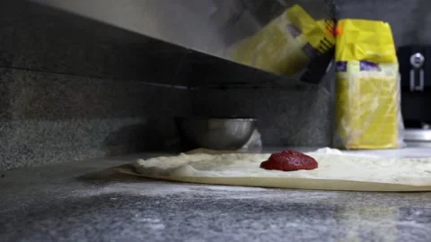 Cooking pizza Stock Footage 135076106