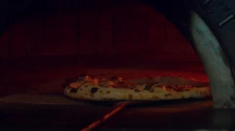Cooking pizza in the oven. Stock Footage 62529086