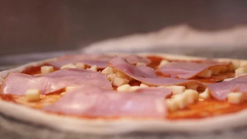 Cooking pizza in the oven Stock Footage 112755501
