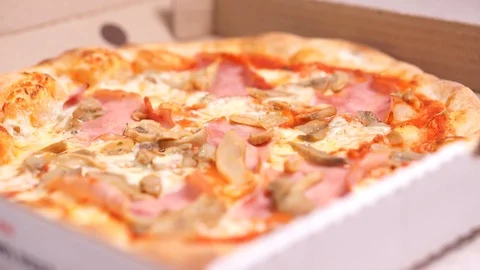 Cooking pizza in the oven Stock Footage 112755608