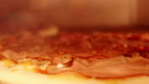 Cooking pizza in the oven Stock Footage 158404426