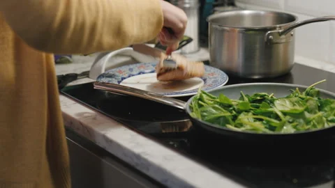 Cooking porkchops Stock Footage 141701828