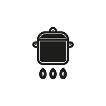 Cooking pot icon Stock Illustration