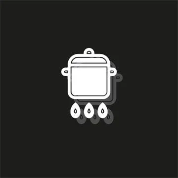 Cooking pot icon Stock Illustration