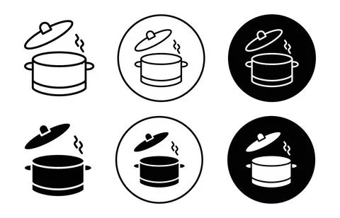 Cooking pot Icon Stock Illustration