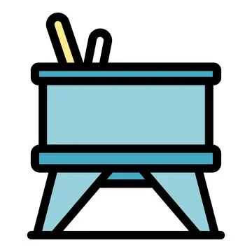 Cooking pot icon vector flat Ilustración de archivo