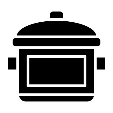 Cooking pot Vector Icon Design Illustration Stock Illustration