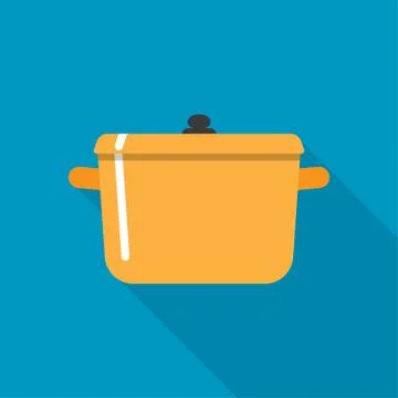 Cooking pot vector Stock Illustration