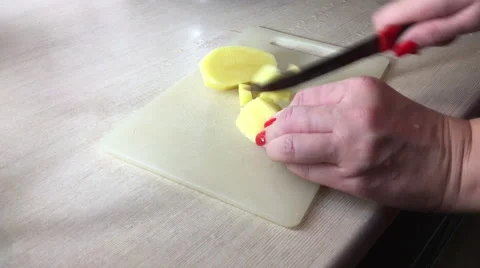 Cooking Potato in the kitchen. Video stock 67559693