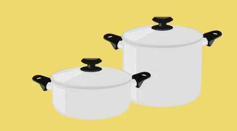 Cooking Pots Stock Illustration