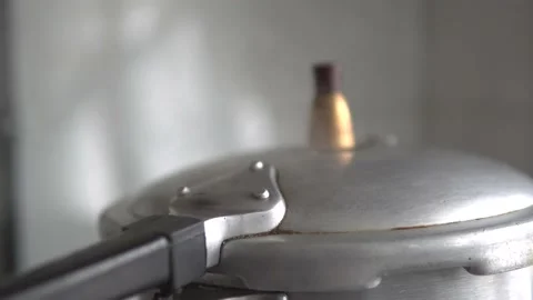 Cooking in a pressure cooker Stock Footage 170421432