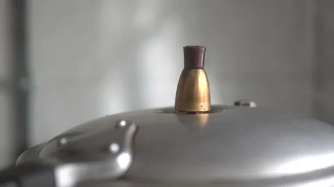 Cooking in a pressure cooker Stock Footage 170422358