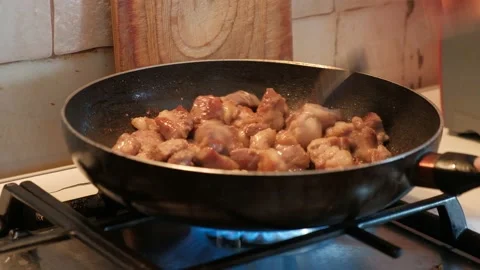 Cooking process dinner lunch breakfast cooking meat dish 스톡 동영상 239145665