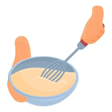 Cooking process icon, cartoon style Stock Illustration