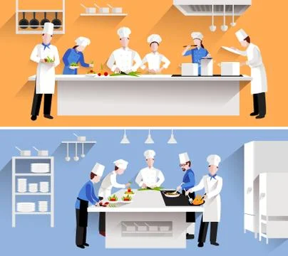 Cooking Process Illustration Stock Illustration