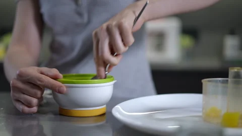  Cooking Process with Innovative and Efficient Mixing Tools for All Dishes Stock Footage 301437838