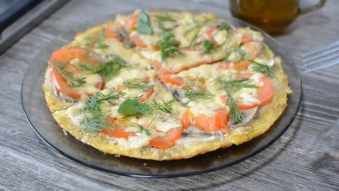 Cooking process pizza made from ingredients Stock Footage 89727680