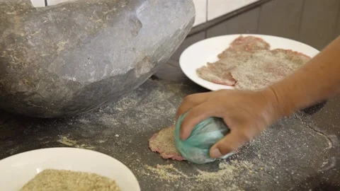 Cooking process of Silpancho Stock-Footage 272181566