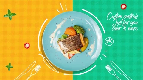 Cooking Promo SQ3p5 Stock After Effects