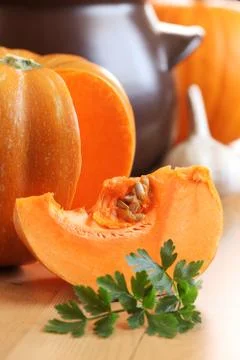 Cooking with pumpkin Stock Photos