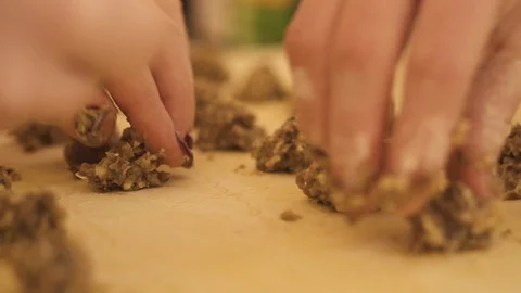 Cooking ravioli by hand Stock Footage 86852647