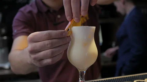 Cooking refreshing milkshake. Fresh summer cocktail. Stock Footage 108830650