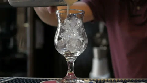 Cooking refreshing milkshake. Fresh summer cocktail. Video stock 108832560