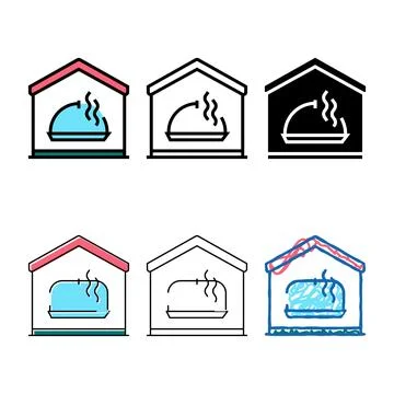 Cooking remote training color designs icon vector Stock Illustration