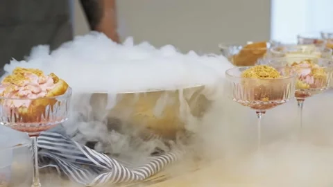 Cooking in restaurant. Cooker at work. Proffessional chef in gloves cooks Stock Footage 196776703