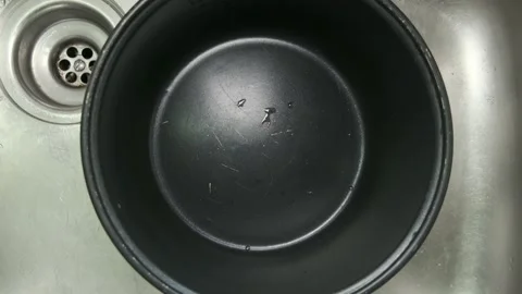 Cooking rice at home Stock Footage 135742708