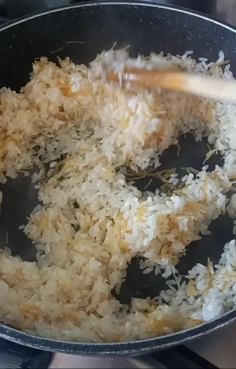 Cooking rice in the pot Stock Footage 297664987
