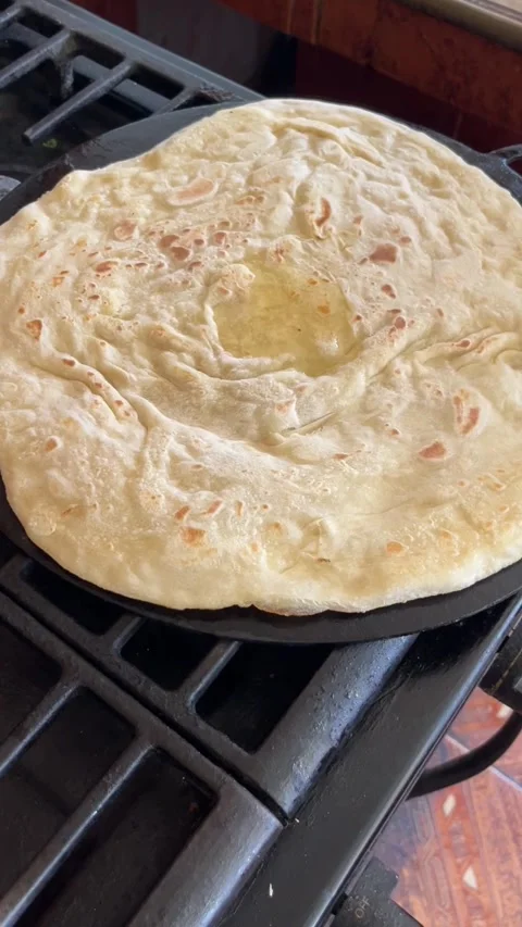 Cooking Roti Stock Footage 316858456