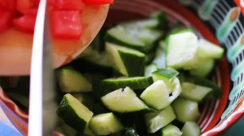 Cooking salad Vidéo 11150143
