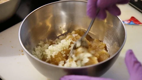 Cooking sauce. Stock Footage 99692636