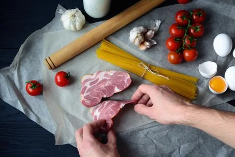 Cooking scene Stock Photos