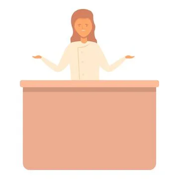 Cooking school icon cartoon vector. Cook class Illustrazione stock