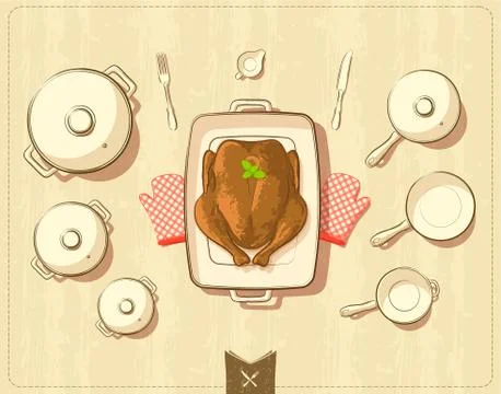 Cooking set Stock Illustration