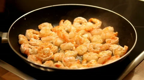 Cooking Shrimps Видео 623833