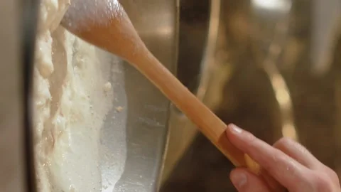 Cooking. Slow motion. 120 fps. Vertical video Stock Footage 172439991
