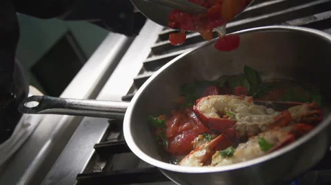 Cooking slowmotion in a restaurant Stock Footage 66289245