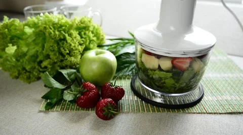 Cooking of  smoothie Video stock 63341391