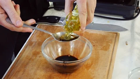 Cooking soy sauce Stock Footage 107532406