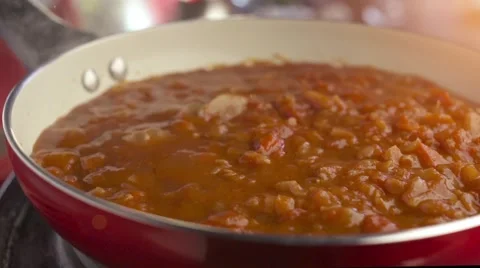 Cooking spaghetti sauce Stock Footage 57311710