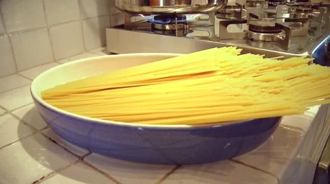 Cooking spaghetti. Typical italian meal. Stock Footage 59643750