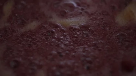 Cooking Strawberry Jam (Slowmotion) Stock Footage 233471389