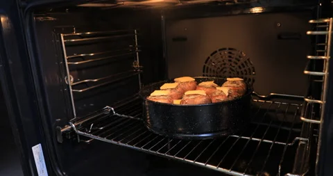 Cooking stuffed mushrooms Video stock 145932446