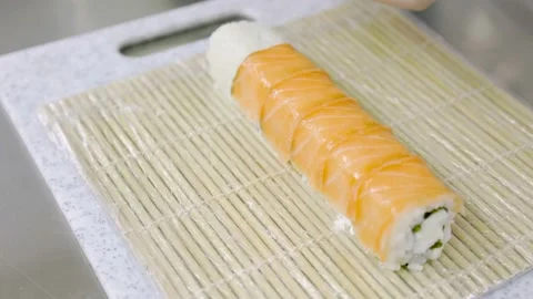 Cooking sushi close up Stock Footage 150683048